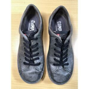 Camper Beetle Mens Casual Gray Leather Shoes EUR 42 / US 9 Lightweight